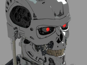 Busto do torso do Terminator T-800 Modelo 3D