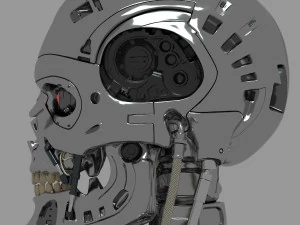 Busto do torso do Terminator T-800 Modelo 3D