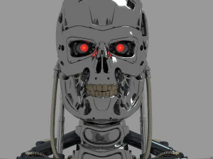 Busto do torso do Terminator T-800 Modelo 3D