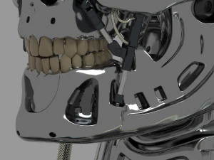 Busto do torso do Terminator T-800 Modelo 3D