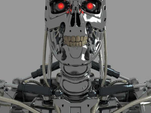 Busto do torso do Terminator T-800 Modelo 3D