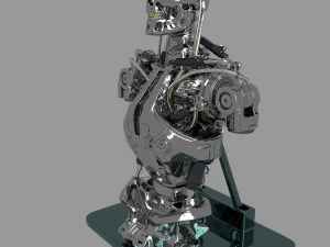 Busto do torso do Terminator T-800 Modelo 3D