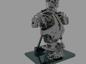 Busto do torso do Terminator T-800 Modelo 3D