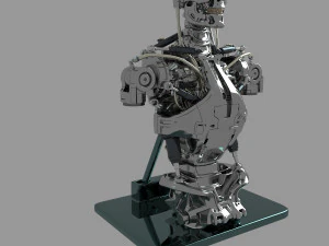 Busto do torso do Terminator T-800 Modelo 3D