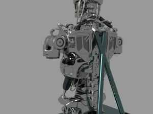 Busto do torso do Terminator T-800 Modelo 3D