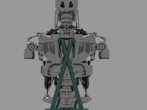 Busto do torso do Terminator T-800 Modelo 3D