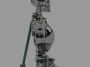 Busto do torso do Terminator T-800 Modelo 3D