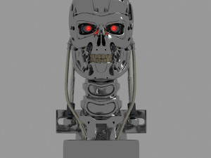 Terminator T-800 Skull 3D Model