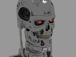 Terminator T-800 Skull Model 3D
