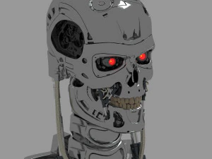 Terminator T-800 Skull 3D Model