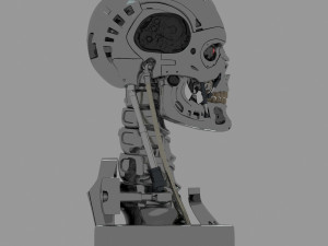 Terminator T-800 Skull Model 3D