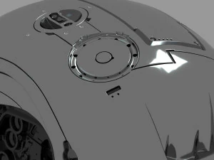 Terminator T-800 Skull 3D Model