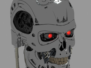 Terminator T-800 Skull Model 3D
