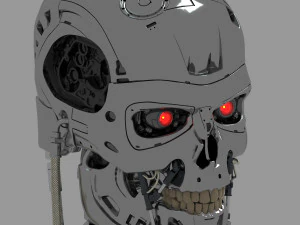 Terminator T-800 Skull 3D Model