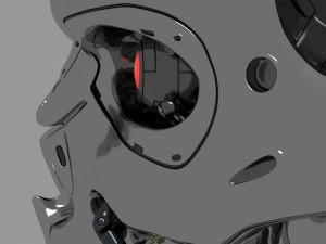 Terminator T-800 Skull Model 3D