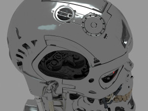 Terminator T-800 Skull Model 3D