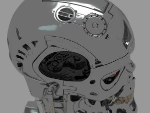 Terminator T-800 Skull 3D Model