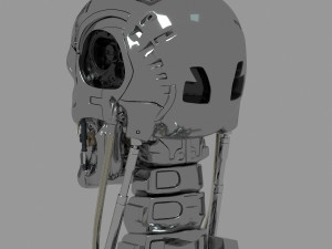 Terminator T-800 Skull Model 3D