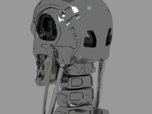 Terminator T-800 Skull 3D Model