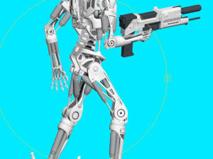 TERMINATOR T-800 ENDOSKELETON REKVIZIT T2 3D प्रिंट मॉडल