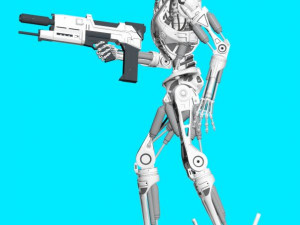 TERMINATOR T-800 ENDOSKELETON REKVIZIT T2 3D प्रिंट मॉडल