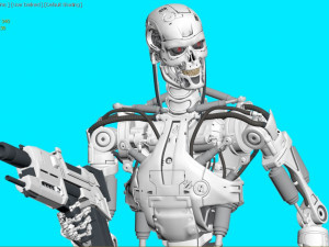 TERMINATOR T-800 ENDOSKELETON REKVIZIT T2 3D प्रिंट मॉडल