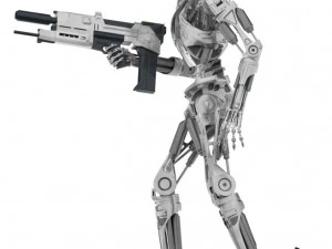 TERMINATOR T-800 ENDOSKELETON REKVIZIT T2 Model Cetak 3D
