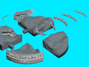 Terminator T-800 Arm T2 3D Print Model