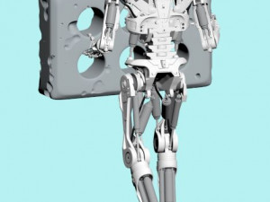 Terminator T-800 Endoskeleton Rekvizit T4 3Dプリントモデル