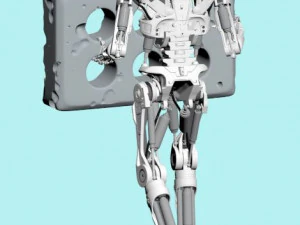 Terminator T-800 Endoesqueleto Rekvizit T4 Modelo de Impressão 3D