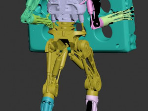 Terminator T-800 Endoskeleton Rekvizit T4 3Dプリントモデル