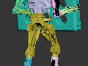 Terminator T-800 Endoesqueleto Rekvizit T4 Modelo de Impressão 3D