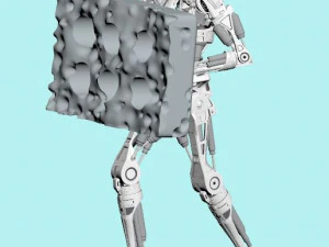 Terminator T-800 Endoesqueleto Rekvizit T4 Modelo de Impressão 3D
