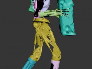 Terminator T-800 Endoskeleton Rekvizit T4 3Dプリントモデル