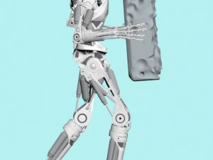 Terminator T-800 Endoskeleton Rekvizit T4 3Dプリントモデル