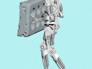 Terminator T-800 Endoesqueleto Rekvizit T4 Modelo de Impressão 3D