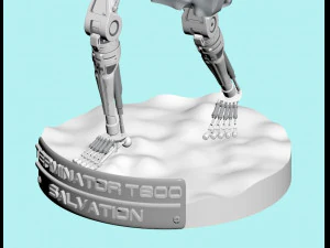 Terminator T-800 Endoesqueleto Rekvizit T4 Modelo de Impressão 3D