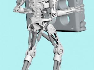 Terminator T-800 Endoskeleton Rekvizit T4 3Dプリントモデル