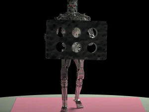 Terminator T-800 Endoesqueleto Rekvizit T4 Modelo de Impressão 3D