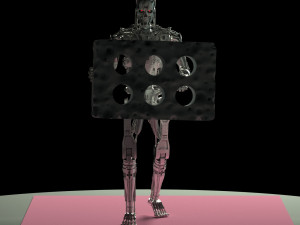 Terminator T-800 Endoskeleton Rekvizit T4 3Dプリントモデル