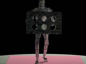 Terminator T-800 Endoesqueleto Rekvizit T4 Modelo de Impressão 3D