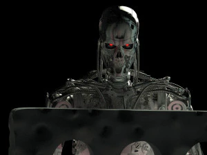 Terminator T-800 Endoesqueleto Rekvizit T4 Modelo de Impressão 3D