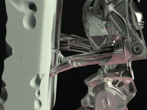 Terminator T-800 Endoesqueleto Rekvizit T4 Modelo de Impressão 3D