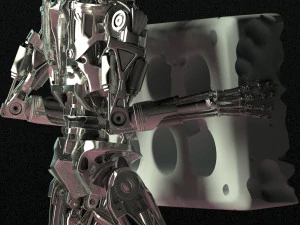 Terminator T-800 Endoesqueleto Rekvizit T4 Modelo de Impressão 3D