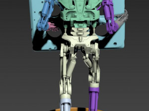 Terminator T-800 Endoskeleton Rekvizit T4 3Dプリントモデル