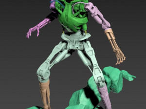Terminator T-800 Endoskeleton Rekvizit T1 3D 프린트 모델