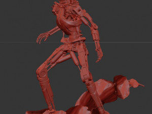 Terminator T-800 Endoskeleton Rekvizit T1 3D 프린트 모델