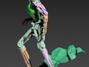 Terminator T-800 Endoskeleton Rekvizit T1 3D 프린트 모델