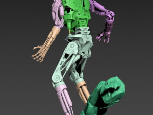 Terminator T-800 Endoskeleton Rekvizit T1 3D 프린트 모델