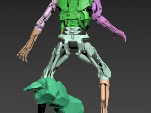 Terminator T-800 Endoskeleton Rekvizit T1 3D 프린트 모델